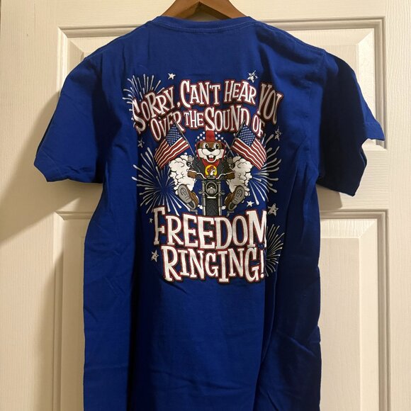 Buc-ee's Let Freedom Ring Unisex Adult Tee - Size Small - Picture 3 of 3
